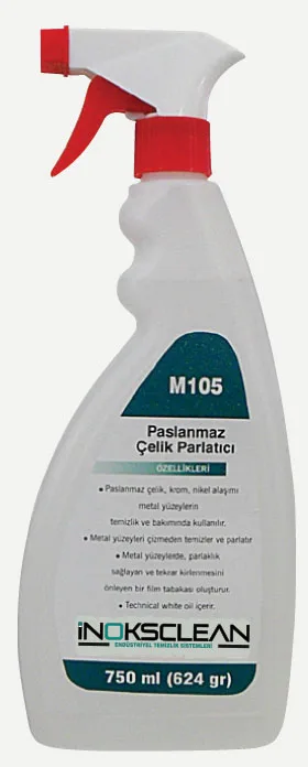 M105K Paslanmaz Çelik Yüzeyler İçin Temizlik ve Bakım Malzemesi Kokusuz