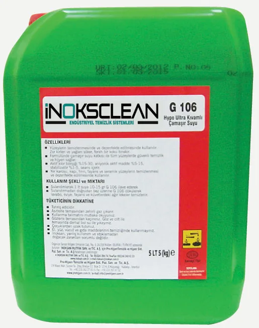 G106 Ultra Kıvamlı Çamaşır Suyu 5 Lt - 5